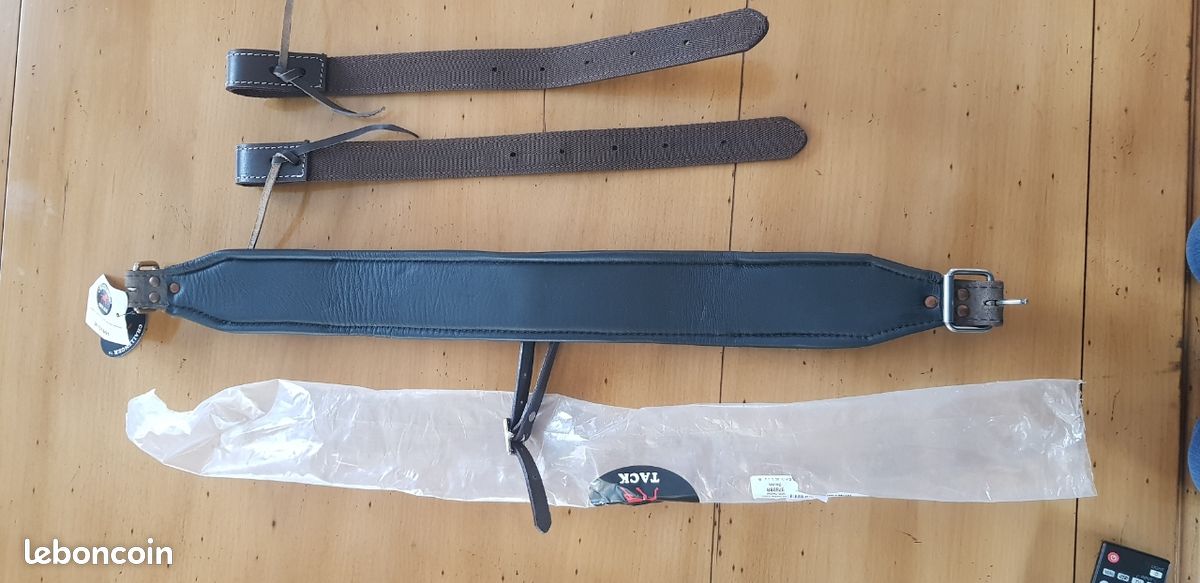 2 Sangles Arrière (billets) Pour Selle Western - Occasion, Cuir, Jamais Utilisées