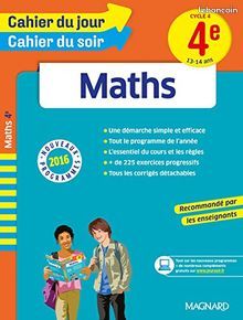 Cahier du Jour Cahier du Soir Maths 4eme (image 1)