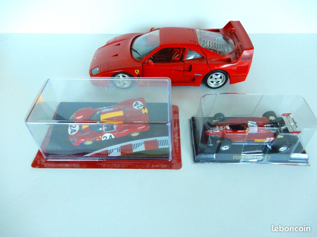 Jouets lot de 3 Ferrari Voitures miniatures Collections (image 1)