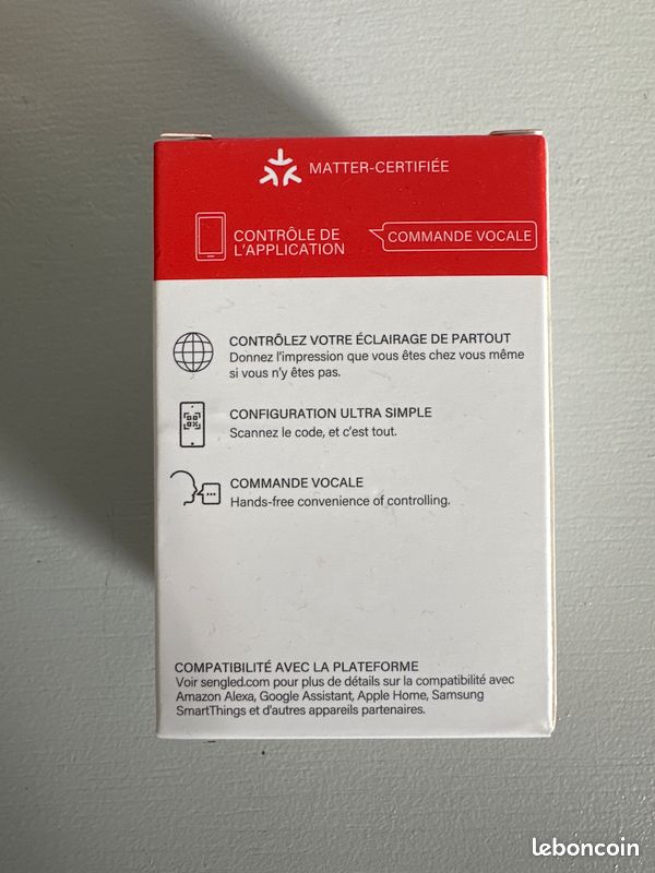 Prise Intelligente Sengled, Compatible Matter, Fonctionne Avec Alexa, Appairage Instantané