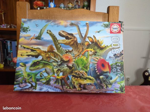 Educa - Collage Animaux Sauvages | 500 Pièces Puzzle. Mesure : 48 X 34 Cm Comprend Fix Puzzle Tail Pour Laccrocher Une Fois Amz B0bsfzh