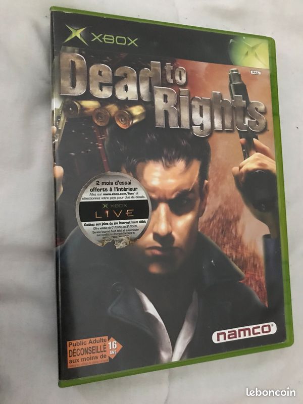 Dead To Rights Jeu Complet Xbox Avec Notice - Version PAL En Bon état Testé