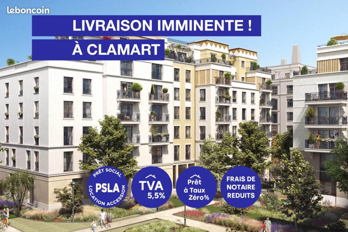 Appartement 2 pièces 48 m² · à Clamart · 48 m² · 278 000 €