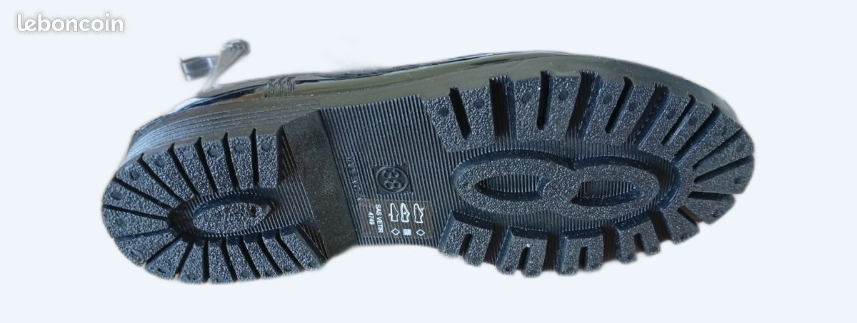 Baskets toile noires neuves (image 1)