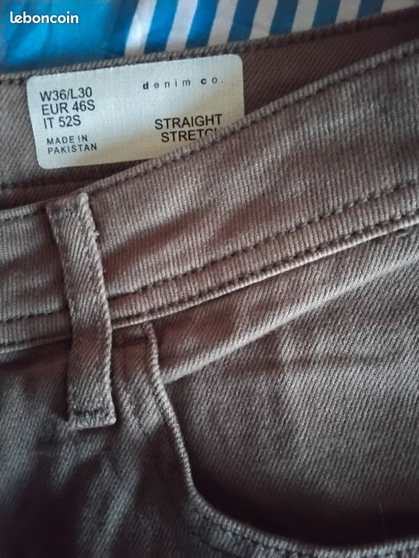 Pantalon homme taille 46 neuf marron (image 1)