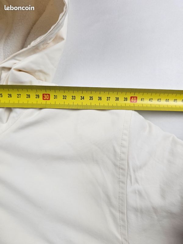 Veste Carhartt WIP Nimbus Pullover Blanc Off-White Taille S - Vintage Y2K Fleece Anorak Jacket (image 14)