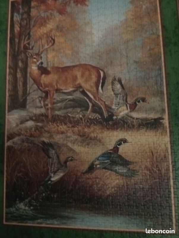 Tableau animalier/ Scène de chasse en Puzzle 86x66cm (image 3)