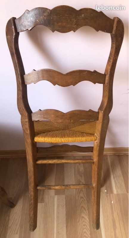 Lots de 4 chaises anciennes (image 8)