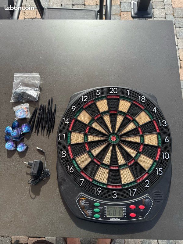 Jeu de fléchettes électronique professionnel WIN.MAX Complet 21 jeux (image 1)