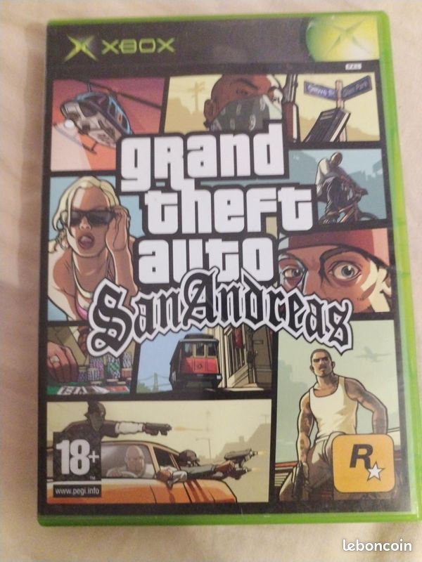GTA San Andreas Xbox Originale – Boîte + jeu PAL FR (image 1)