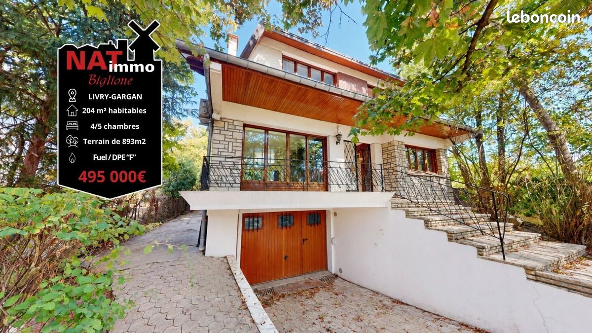 Maison 6 pièces 204 m² · à Livry-Gargan · 204 m² · 495 000 €