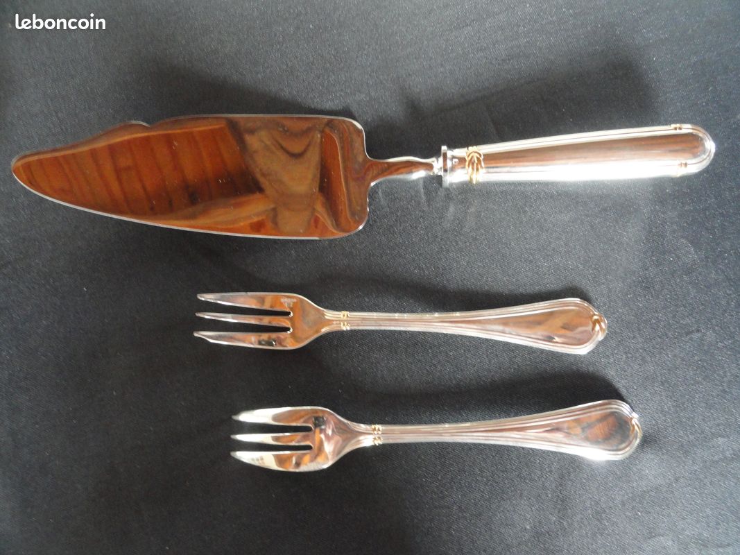 Couteau De Table Océana Christofle – Métal Argenté – État Correct