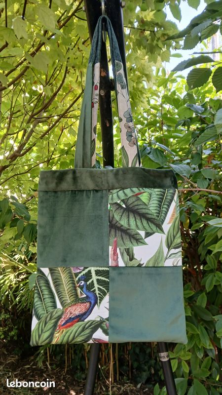 Sac tote bag fait main unique (image 1)