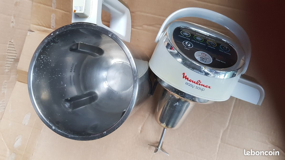 Moulinex Easy Soup LM841B10 - Soupière - 1,2 L - 1 kWatt - blanc/argent - Moulinex (image 2)