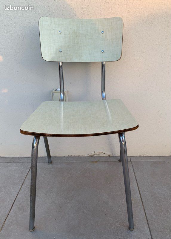 Chaise formica et bois (image 4)