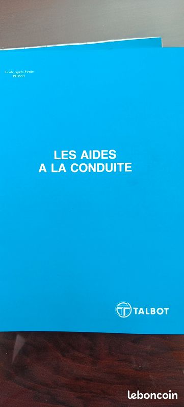 Livret de formation technique les aides à la conduite Talbot (image 1)