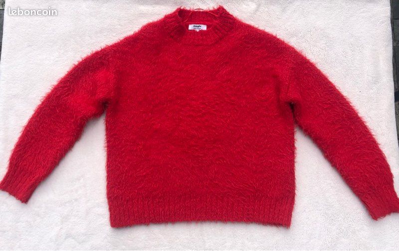 Pull Jennyfer Rouge 100% Acrylique - Taille XS - Occasion Très Bon état