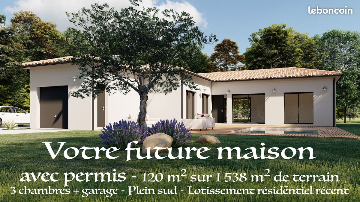 Grand terrain sud pessac · 335 000 €
