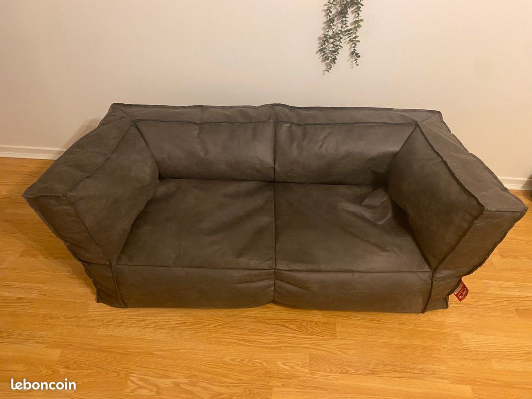 Canapé pouf Lounge Pug Big Bertha Cuir (image 1)