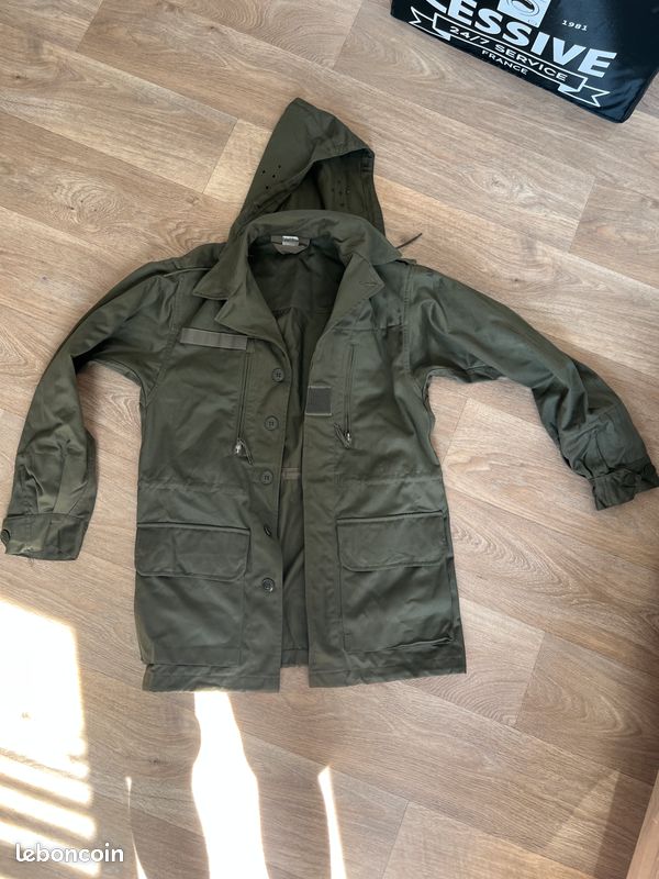 Sweat-shirt avec capuche et zip noir FRENCH ARMY