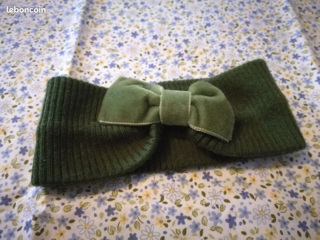 Bandeau cheveux noeud vert - anges78 - 4 (image 1)