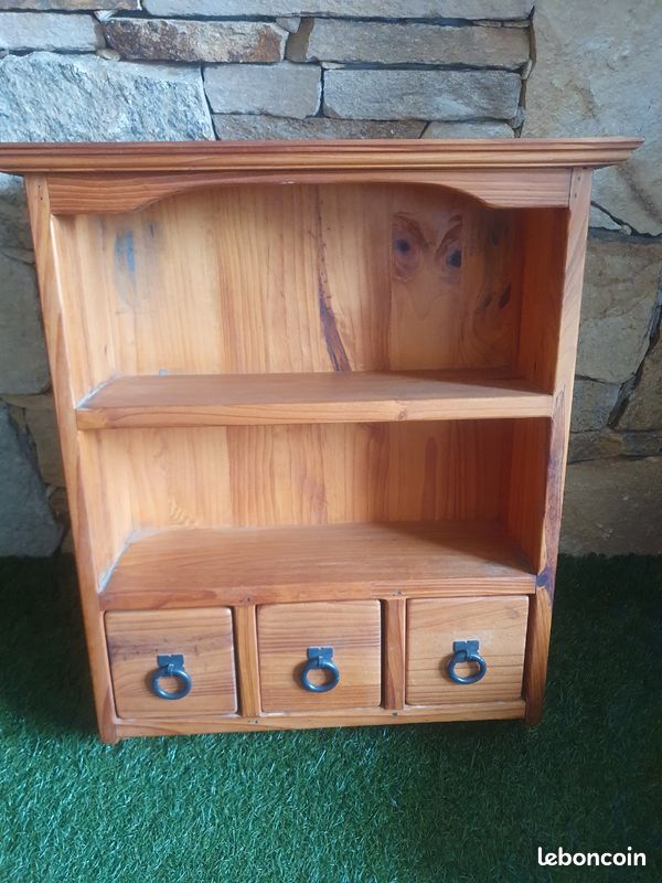 Petite étagère en pin couleur miel (image 1)