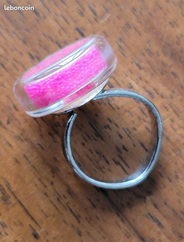 Bague réglable fantaisie - gros maillons - Acier inoxydable 304 Doré x1 - Perles & Co