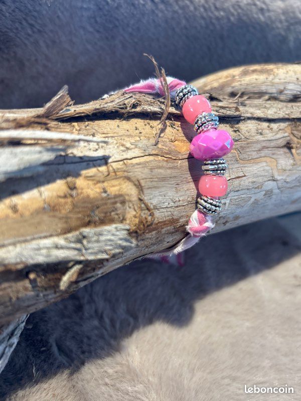 Bracelet Hawaï rose (image 3)