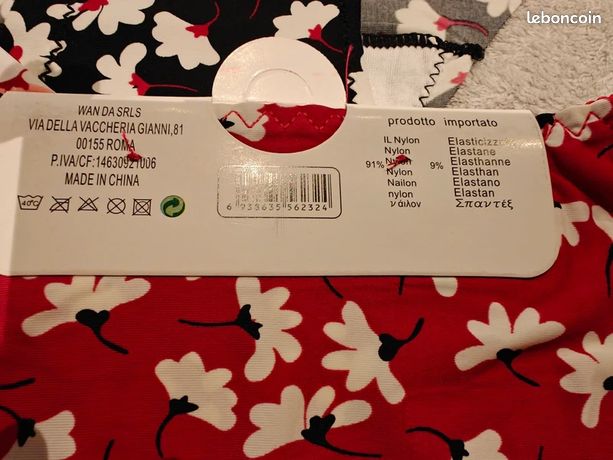 Slip/culotte ROSA JUNIO Blanc Invisible Avec Liseret Dentelle - Taille XL, Neuf Avec étiquettes