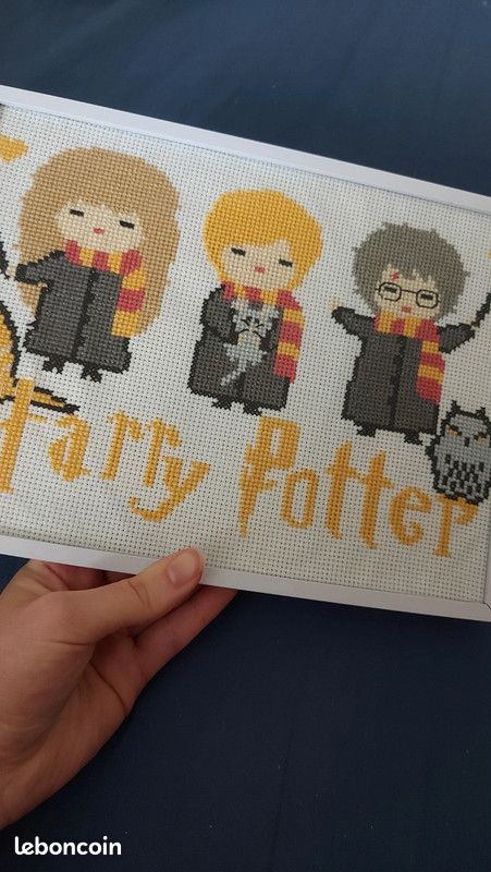 Broderie point compté (point de croix) Harry Potter - Décoration