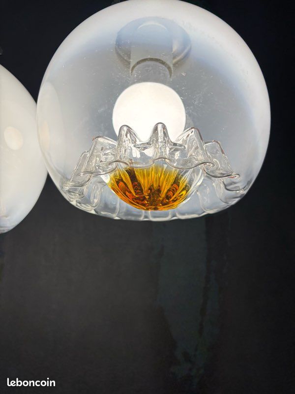 Lot de trois suspensions en verre de Murano (image 6)
