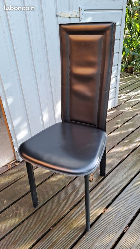 Chaises noires x 8 (image 3)