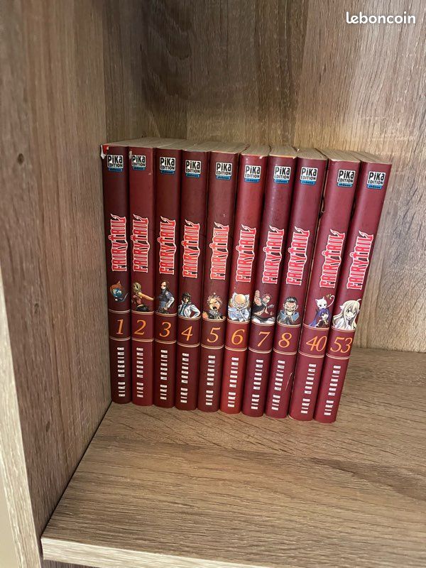 Manga fairy tail tome 1 a 8 + tome 40 et 53 (image 1)
