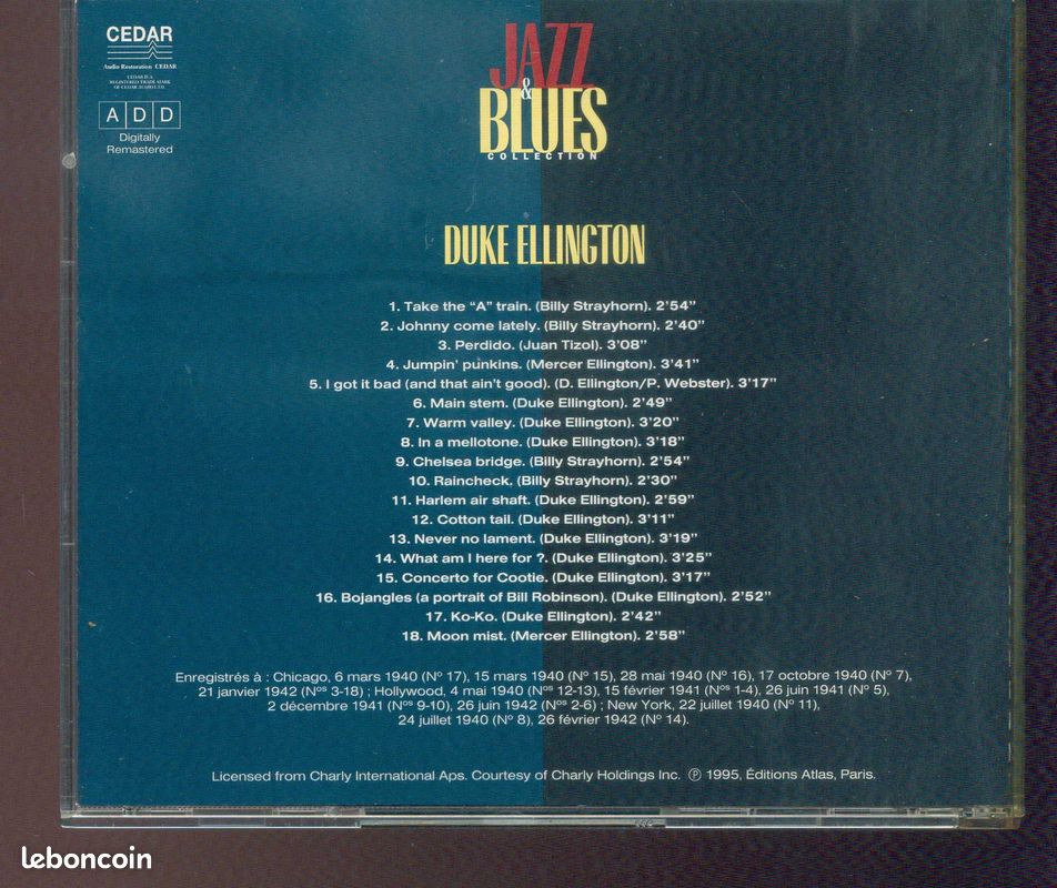 CD Jazz & Blues Duke Ellington (image 2)