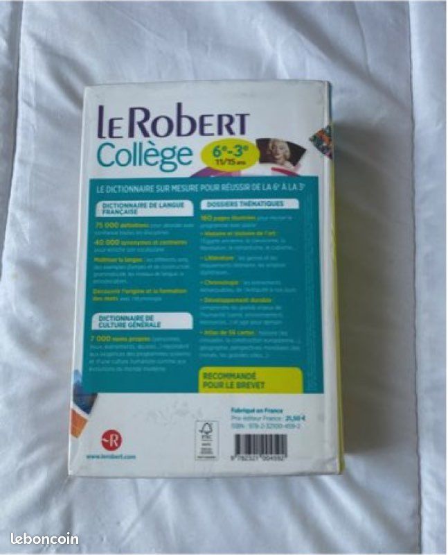 Dictionnaire le robert collège 6eme - 3eme (image 2)
