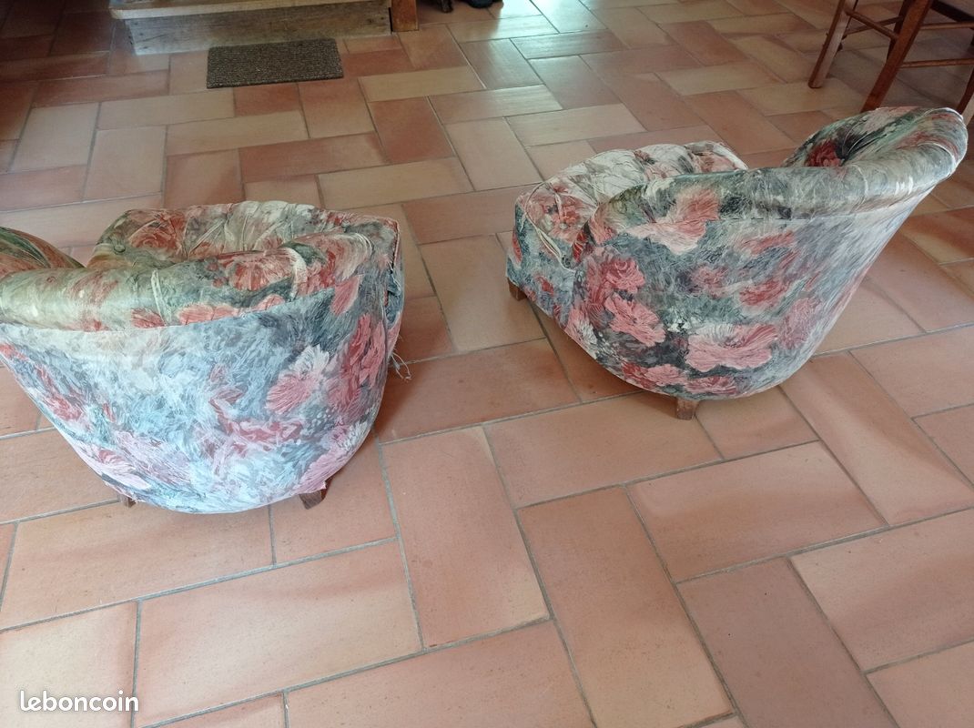 2 Fauteuils crapaud (image 2)