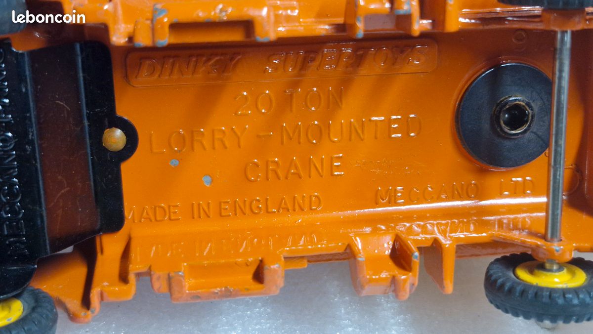 Grue Autoportée Coles 20 Tonnes – Dinky Supertoys N°972 – 6 Roues – Made In England