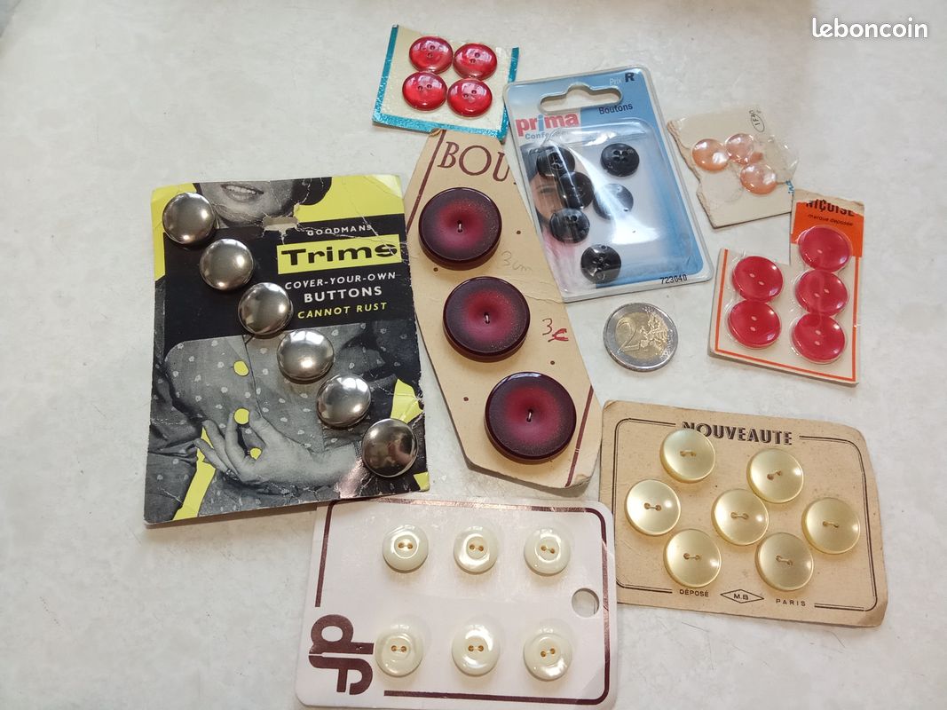 Lot De Boutons Vintage En Imitation Cuir Marron - Diamètre 15 Mm, Forme Ronde, Pour Couture