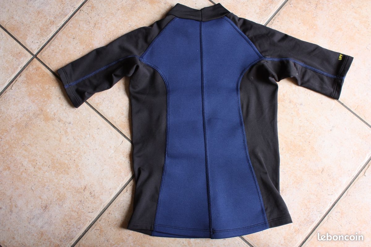 T-shirt combinaison lycra Tribord de baignade 6-8 ans Sport