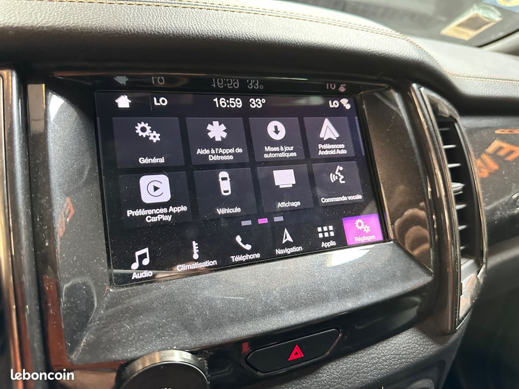 Ford ranger double cabine 2.0 tdci 215ch bva10 wildtrak 4x4 - carplay - attelage - camera de recul (image 10)