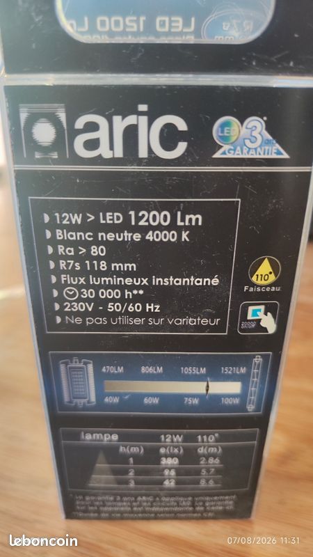Lampe led R7s (image 2)