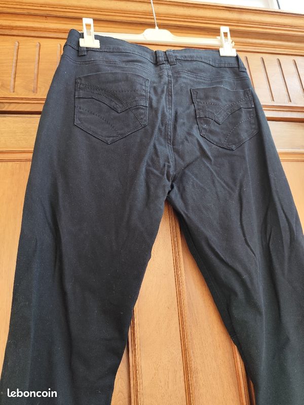 Pantalon femme hiver coton gratté skinny 40/42 Patrice Breal (image 2)