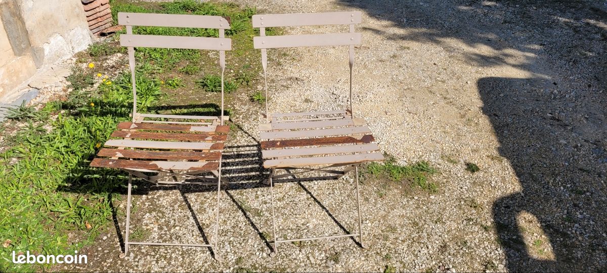 Chaises en métal à repeindre (image 1)