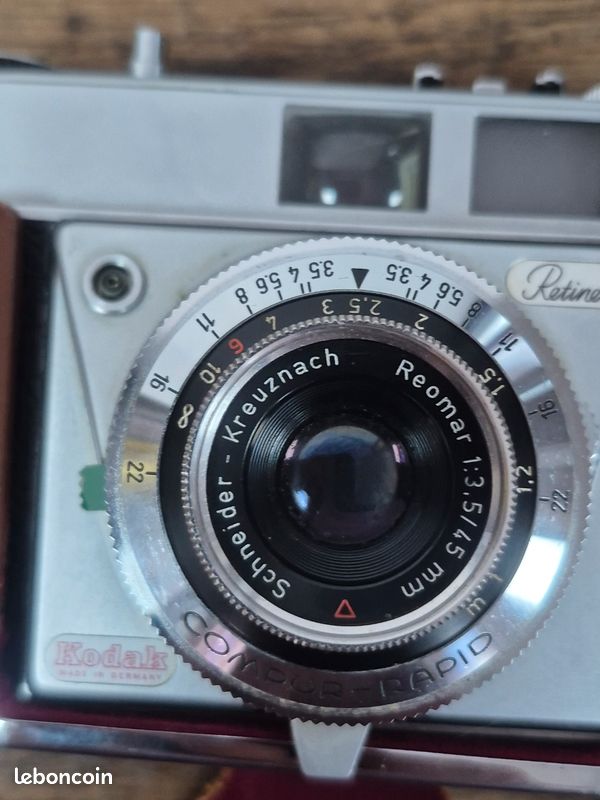 ANCIEN APPAREIL PHOTO VINTAGE KODAK PRONTOR 500 LK RETINETTE 1 B AVEC ETUI