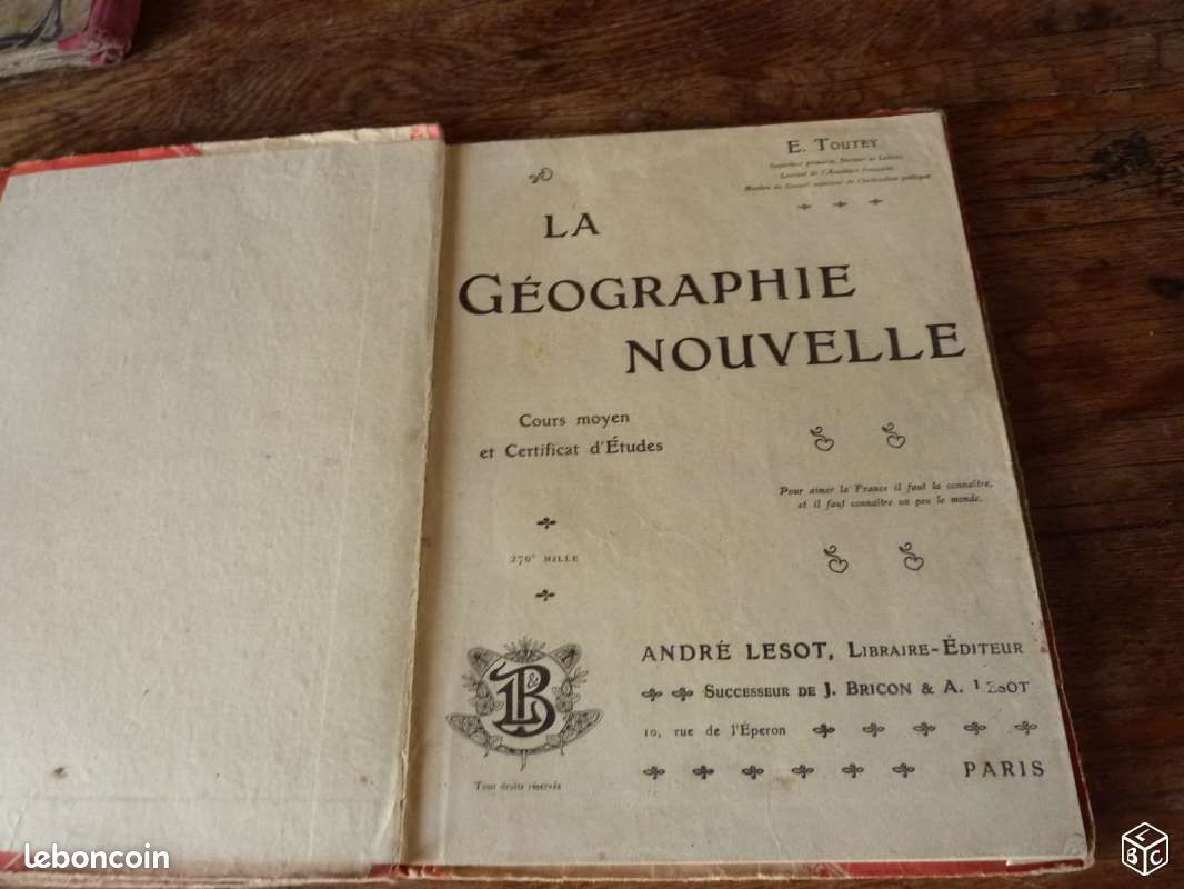 Manuels anciens de géographie (image 2)