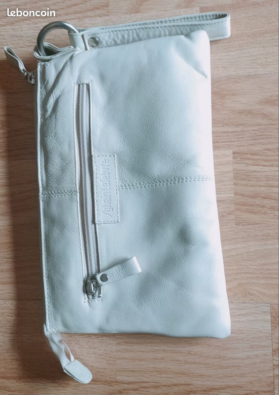 Pochette vintage écrue Sylvain Lefebvre (image 1)