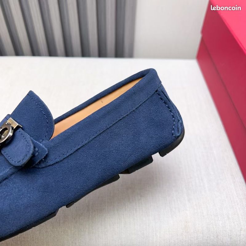 Mocassins Ferragamo bleus, pointure 43 (image 8)