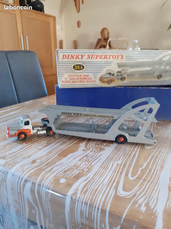 DINKY TOYS ENSEMBLE UNIC + REMORQUE TRANSPORT DE VOITUR Guyencourt 02160