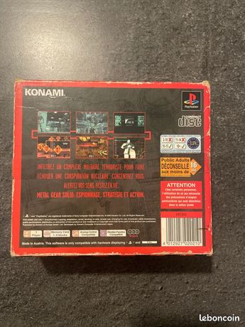 METAL GEAR SOLID + MISSIONS SPECIALES PACK SONY PLAYSTATION 1
