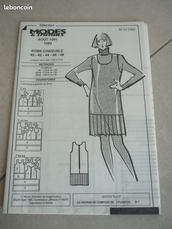 Patron Robe Chasuble Femme Gratuit Couture Débutant Patron Robe